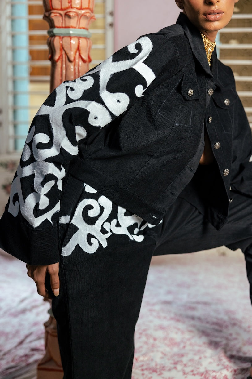 Jalebi Hand-Painted Jacket