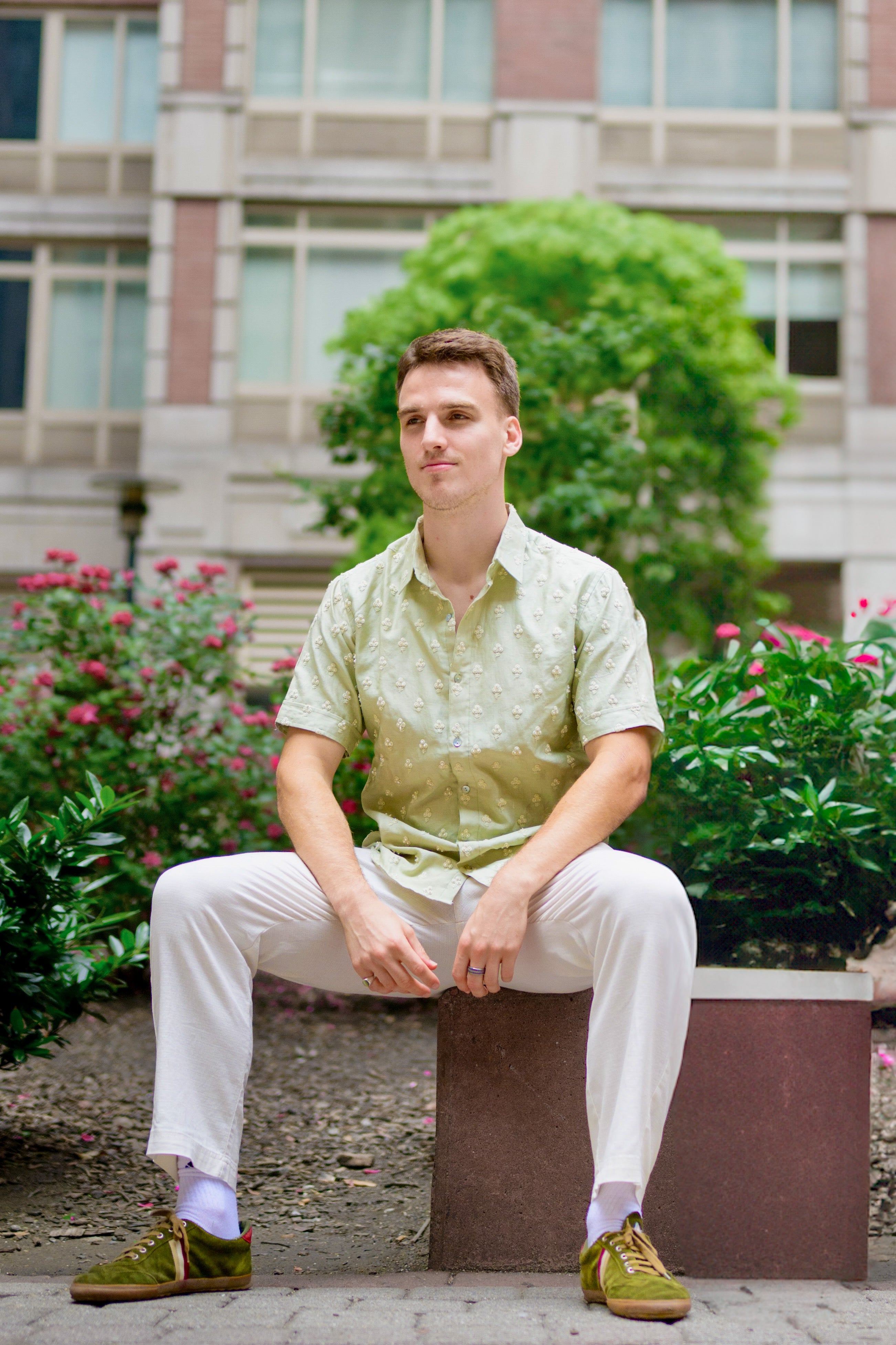 Rooh Sage Green Pearl Embroidery