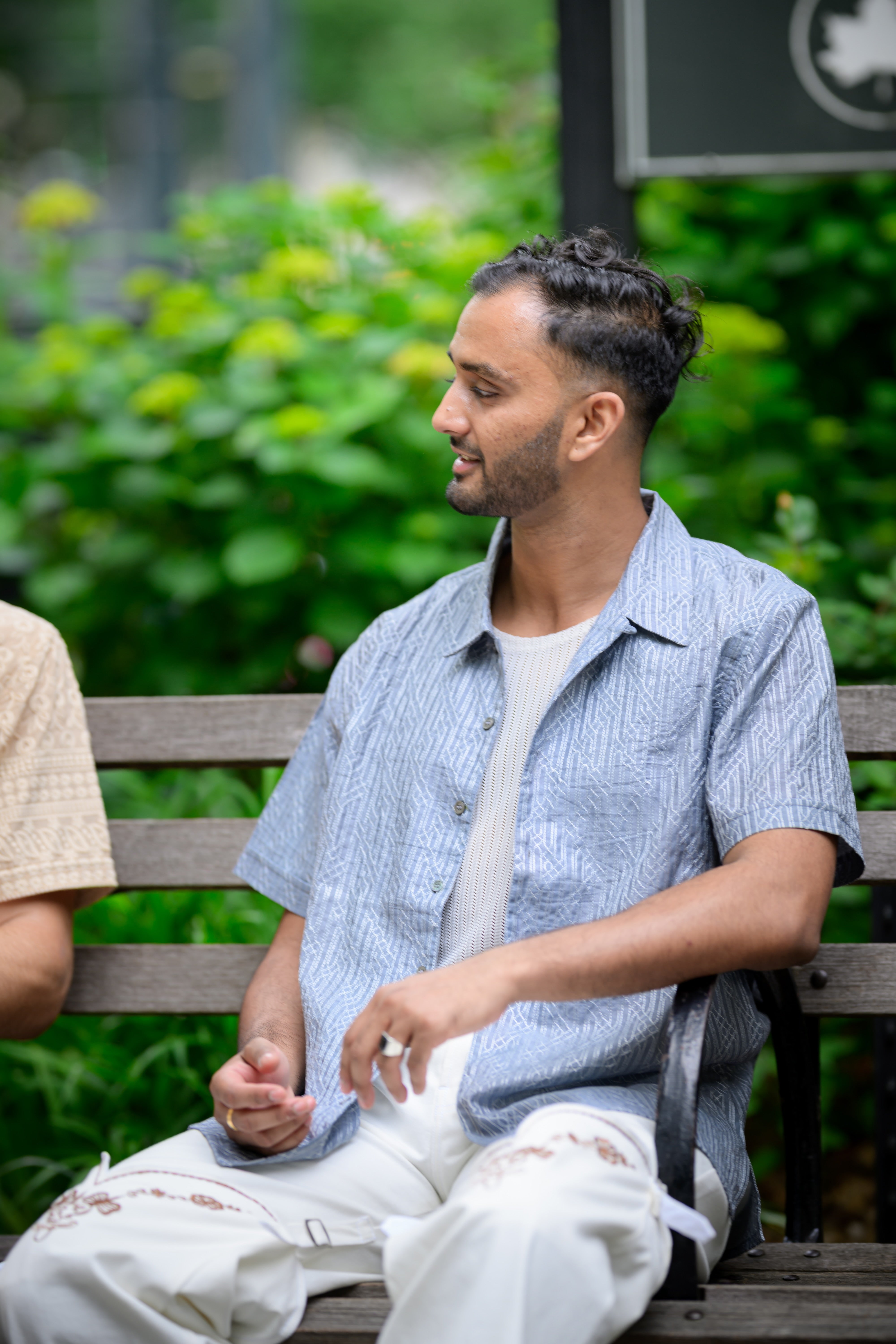 Neelam Hand Embroidered Button Down