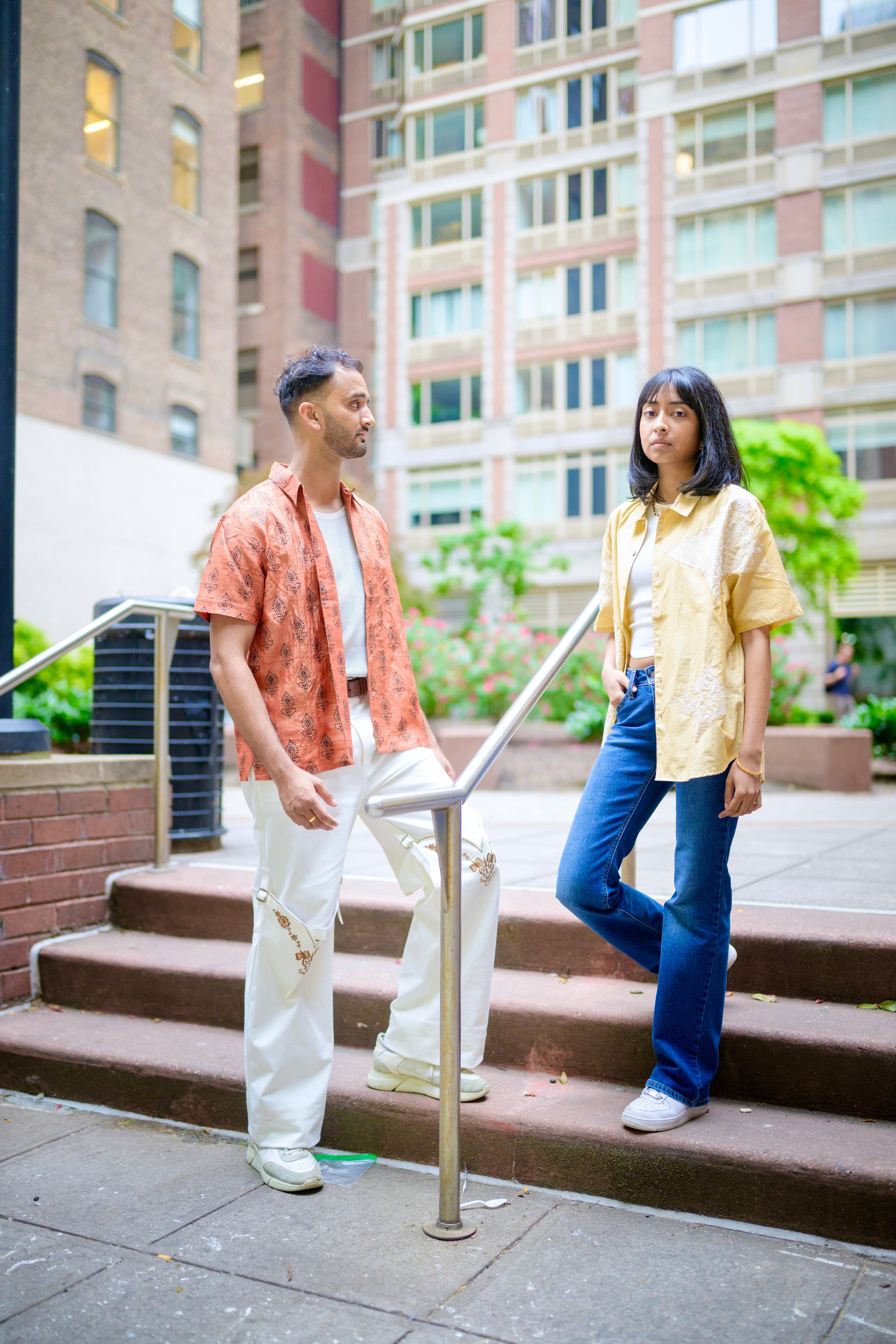 Jharoka Hand Embroidered Silk Patchwork Shirt