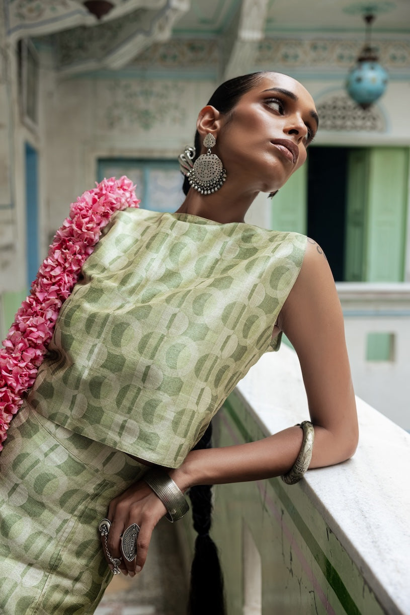 Aangan Handwoven Mini Skirt