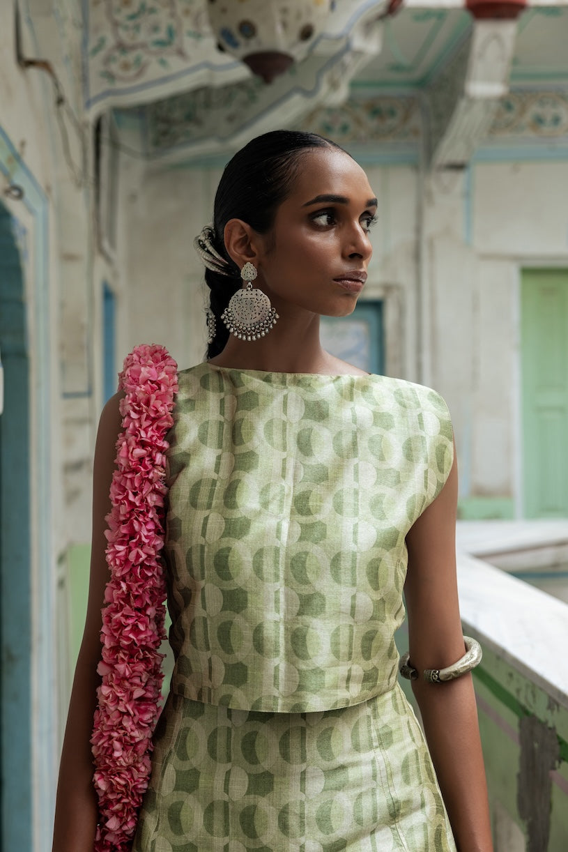 Aangan Handwoven Mini Skirt Set