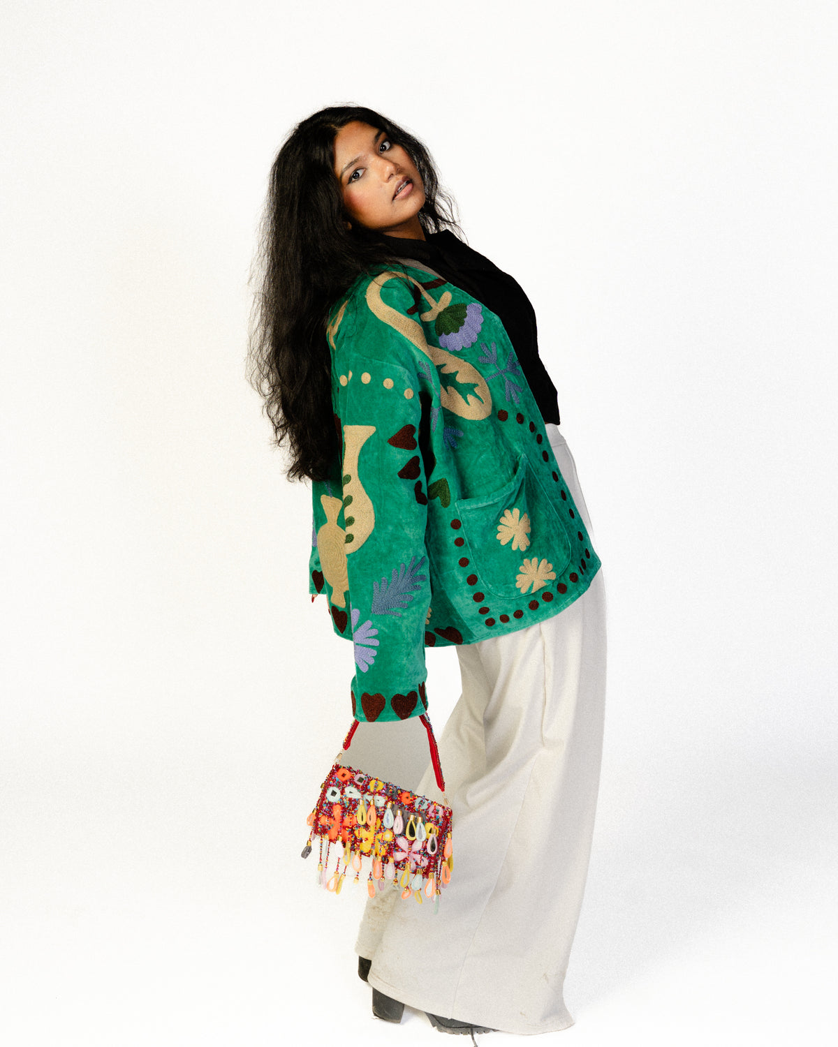Tara Hand Embroidered Mirror Bag