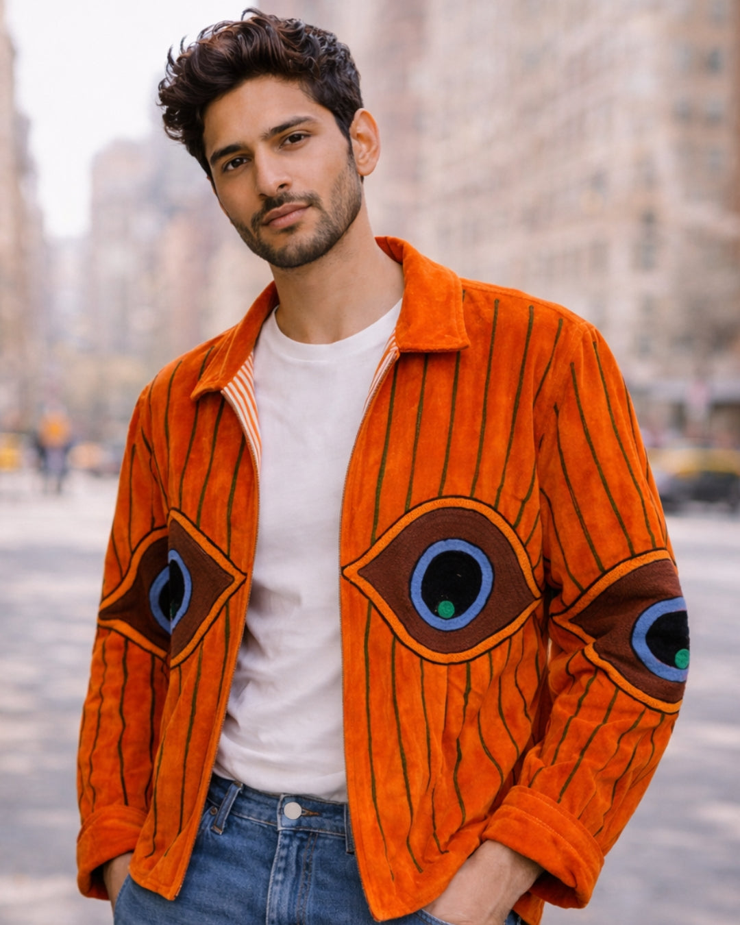 Chaqueta unisex con ojo turco