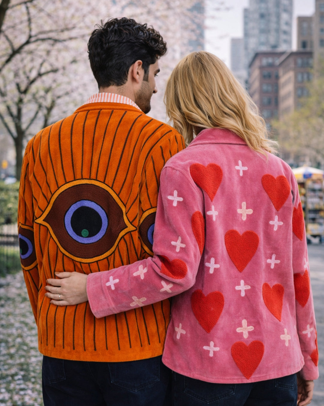 Chaqueta unisex con ojo turco