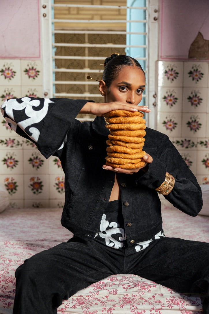 Jalebi Corduroy Pants