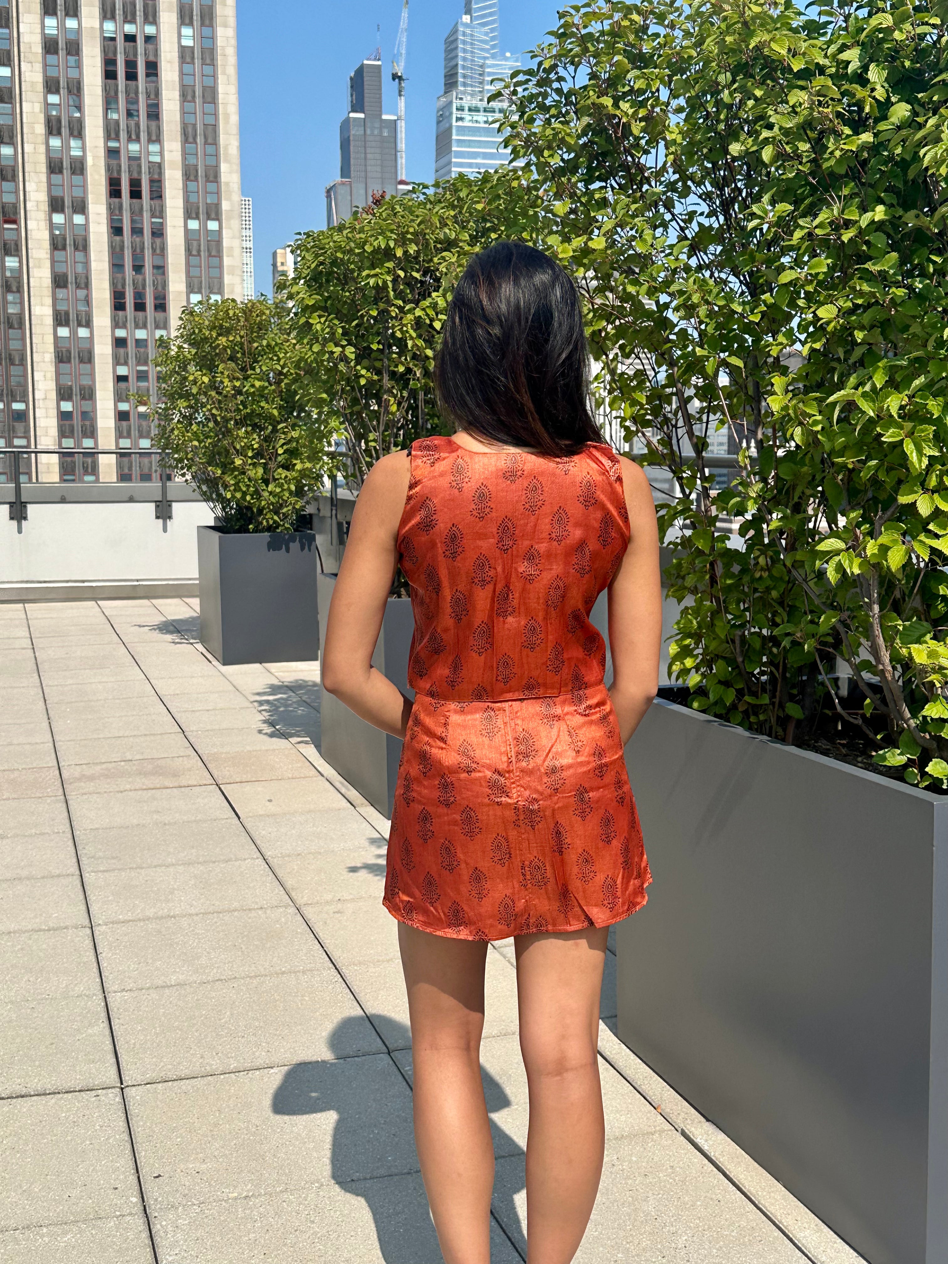 Aangan Handwoven Mini Skirt Set