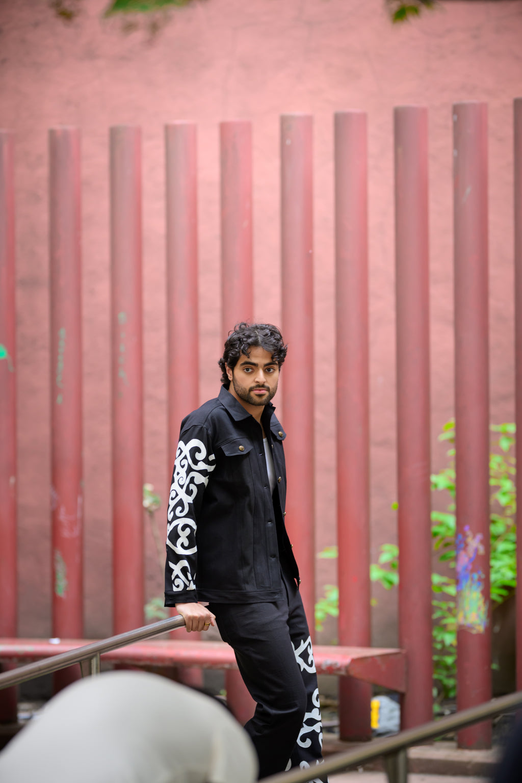 Chaqueta para hombre Jalebi pintada a mano