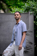 Camisa abotonada Neelam bordada a mano