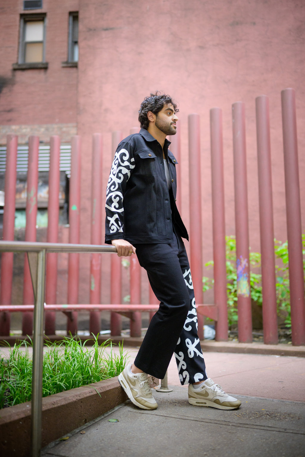 Chaqueta para hombre Jalebi pintada a mano