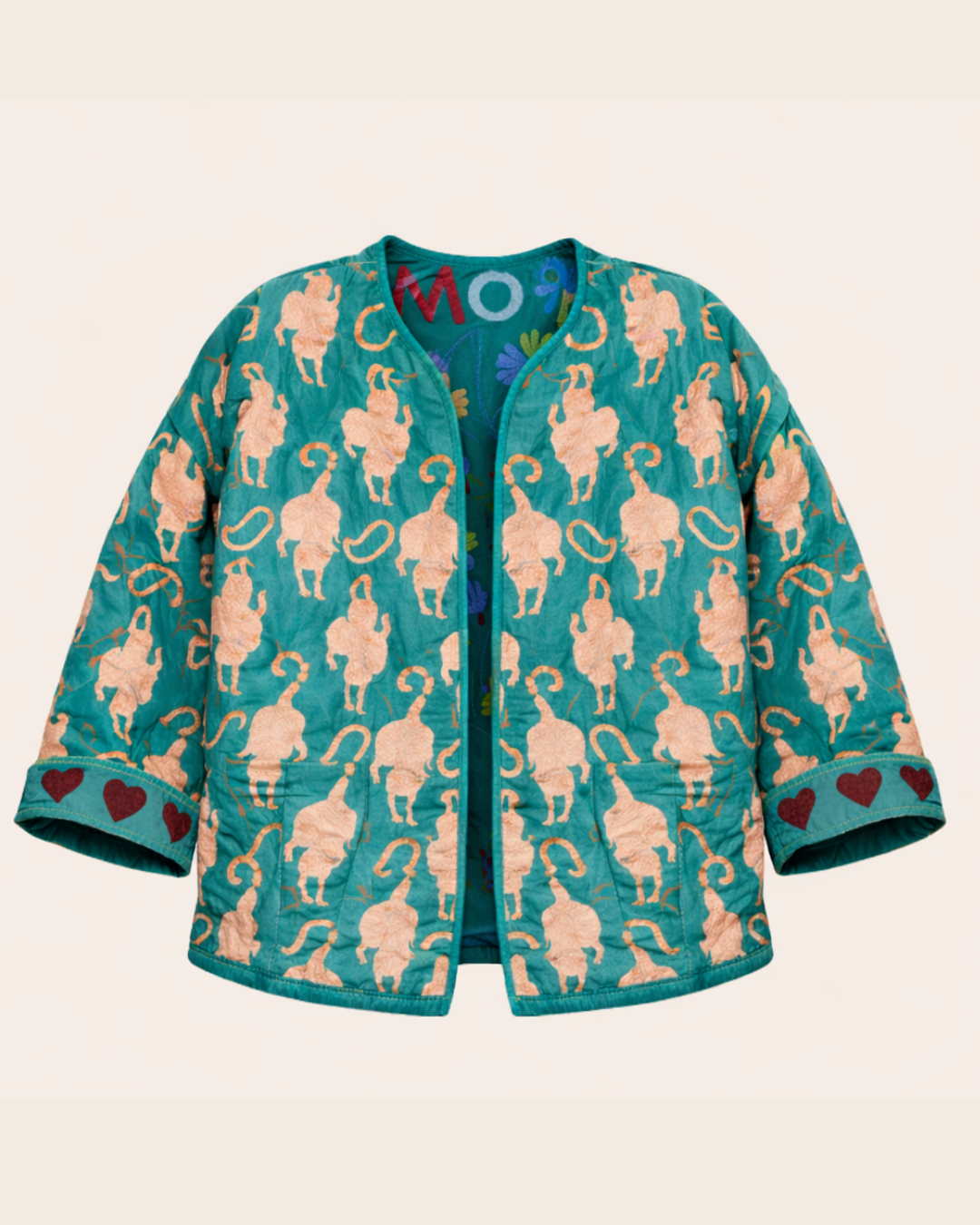 Chaqueta Reversible de Terciopelo Bordado Suzani
