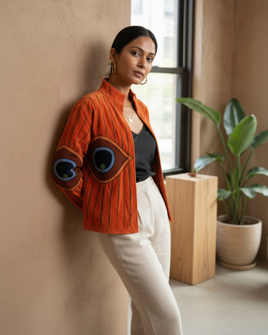 Chaqueta unisex con ojo turco