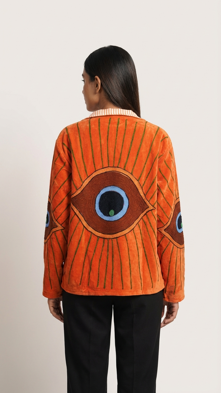 Chaqueta unisex con ojo turco