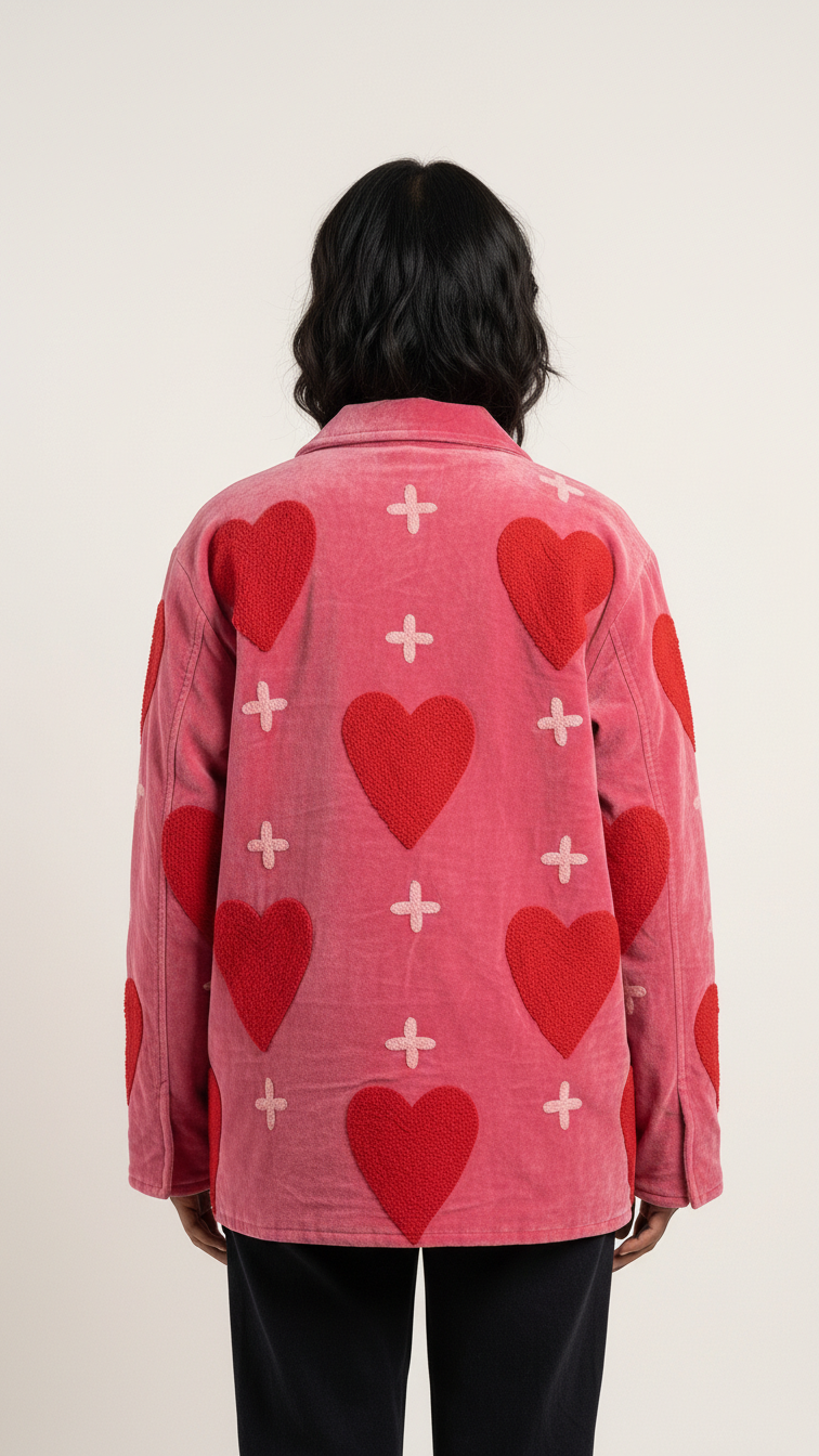 Chaqueta Corazones de Terciopelo