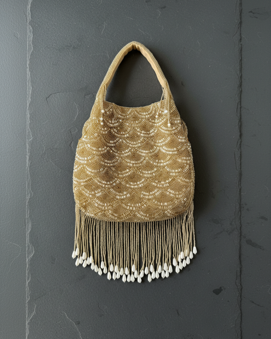 Scallop Tassel Purse
