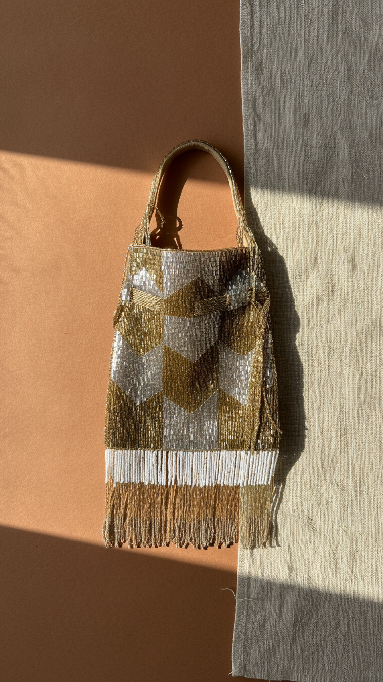 Bolso con borlas